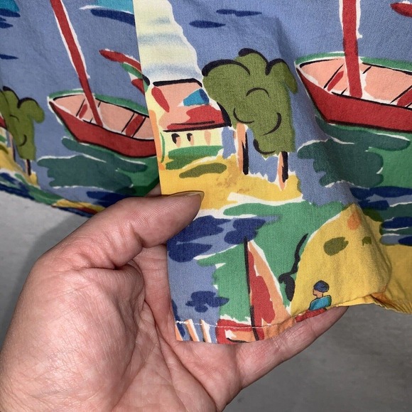 VTG 90s Ralph Lauren Hawaiian Shirt Mens Sz L-XL South of France 46” Chest. - Picture 7 of 13